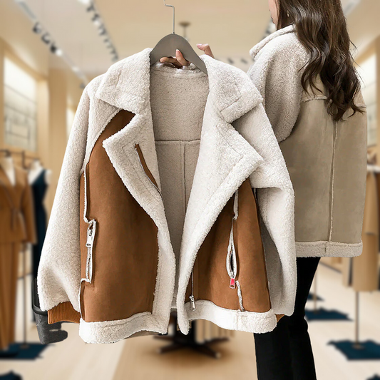 Chaqueta de Forro Sintético con Cremallera