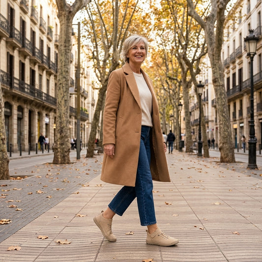 Zapatillas Lucía puestas paseando