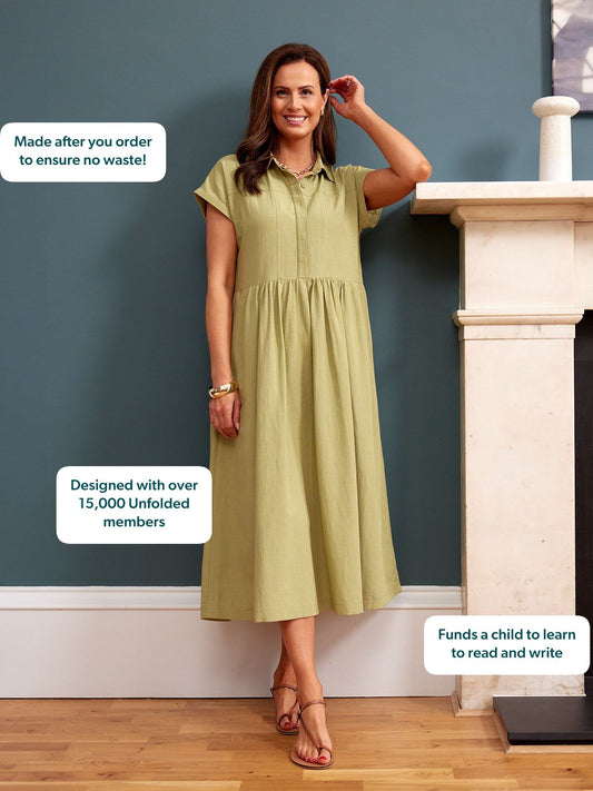 Maria™ - Vestido Camisero Midi
