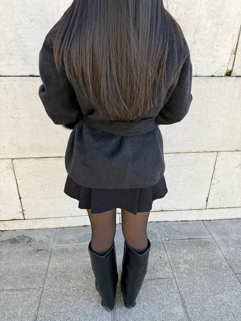 Abrigo elegante de lana