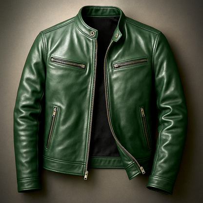 Chaqueta Recio verde detalle