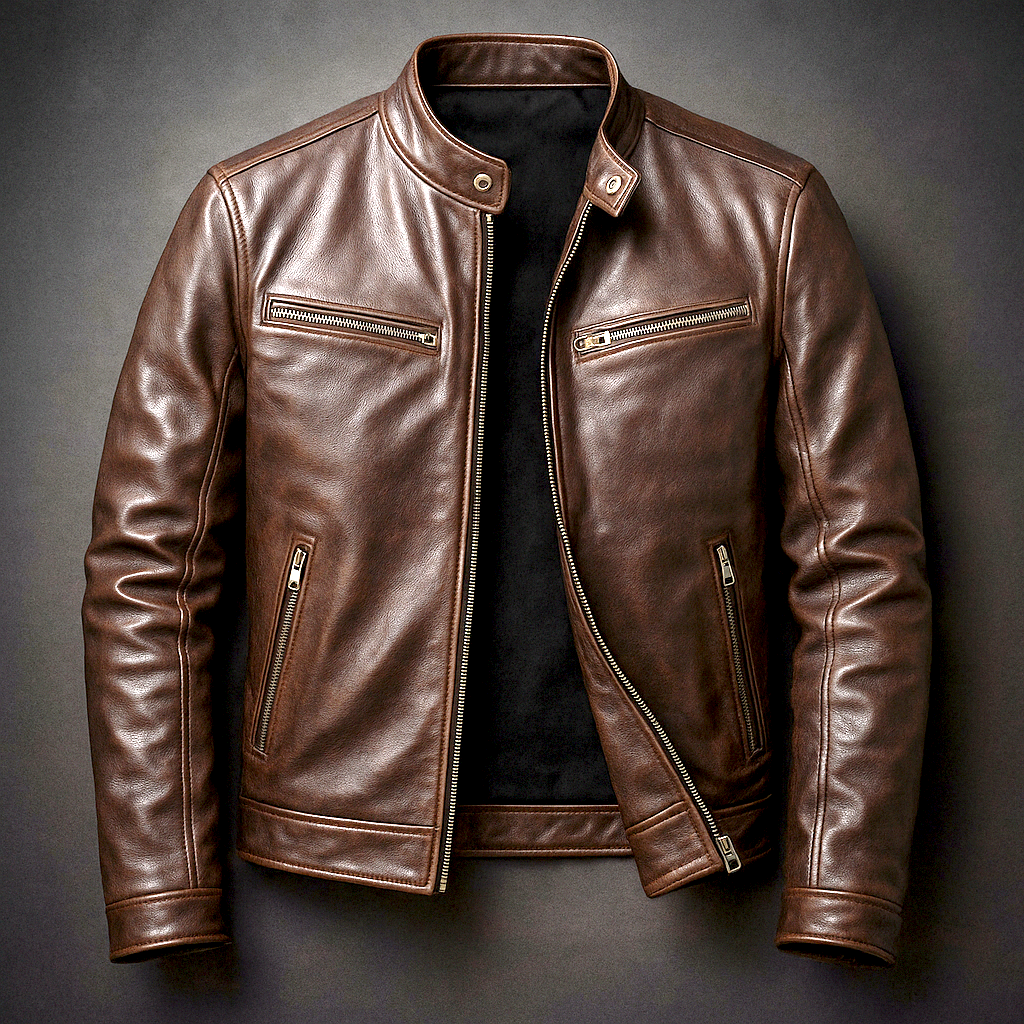 Chaqueta Recio marrón detalle