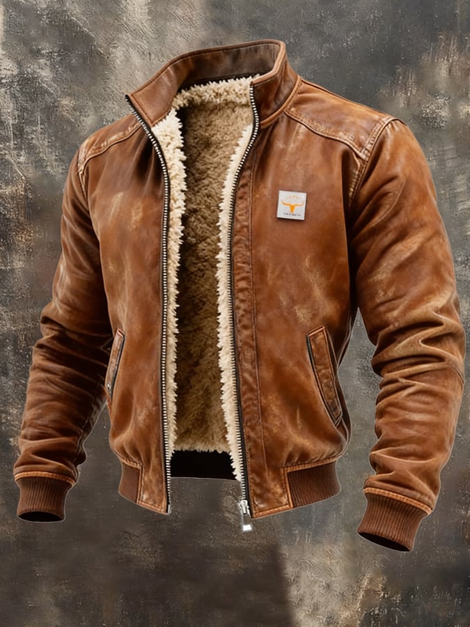 Chaqueta Vintage Forro De Sherpa