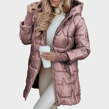 Abrigo de Invierno Elegante con Capucha