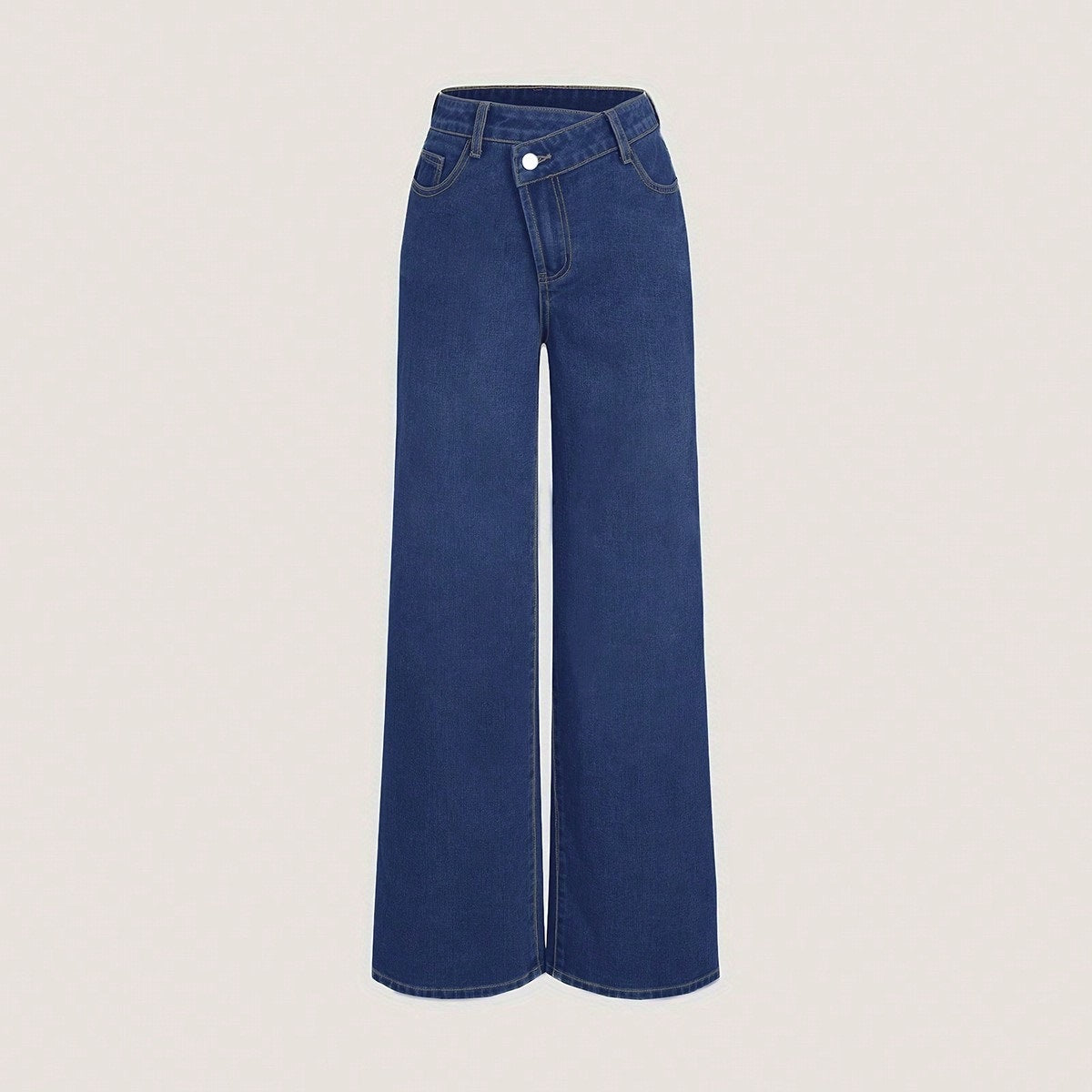 Jeans sueltos de inspiración coreana