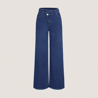 Jeans sueltos de inspiración coreana