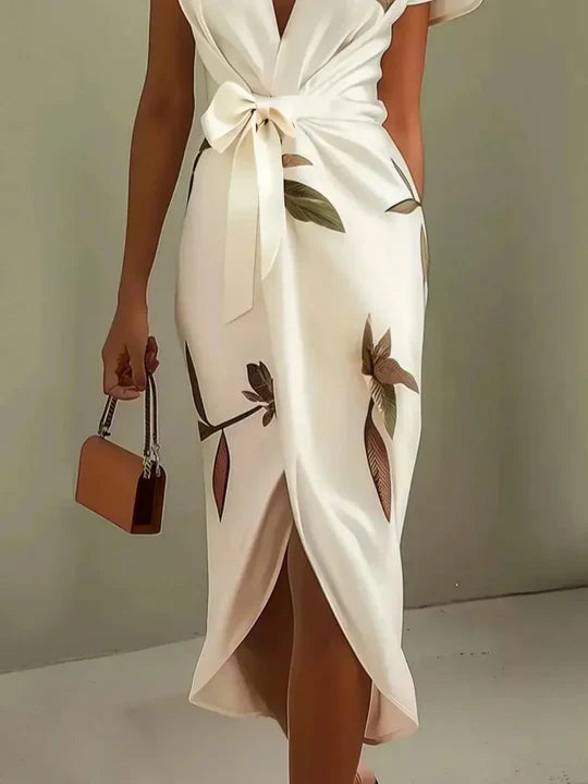 Elisa™ | Elegante vestido cruzado con estampado floral