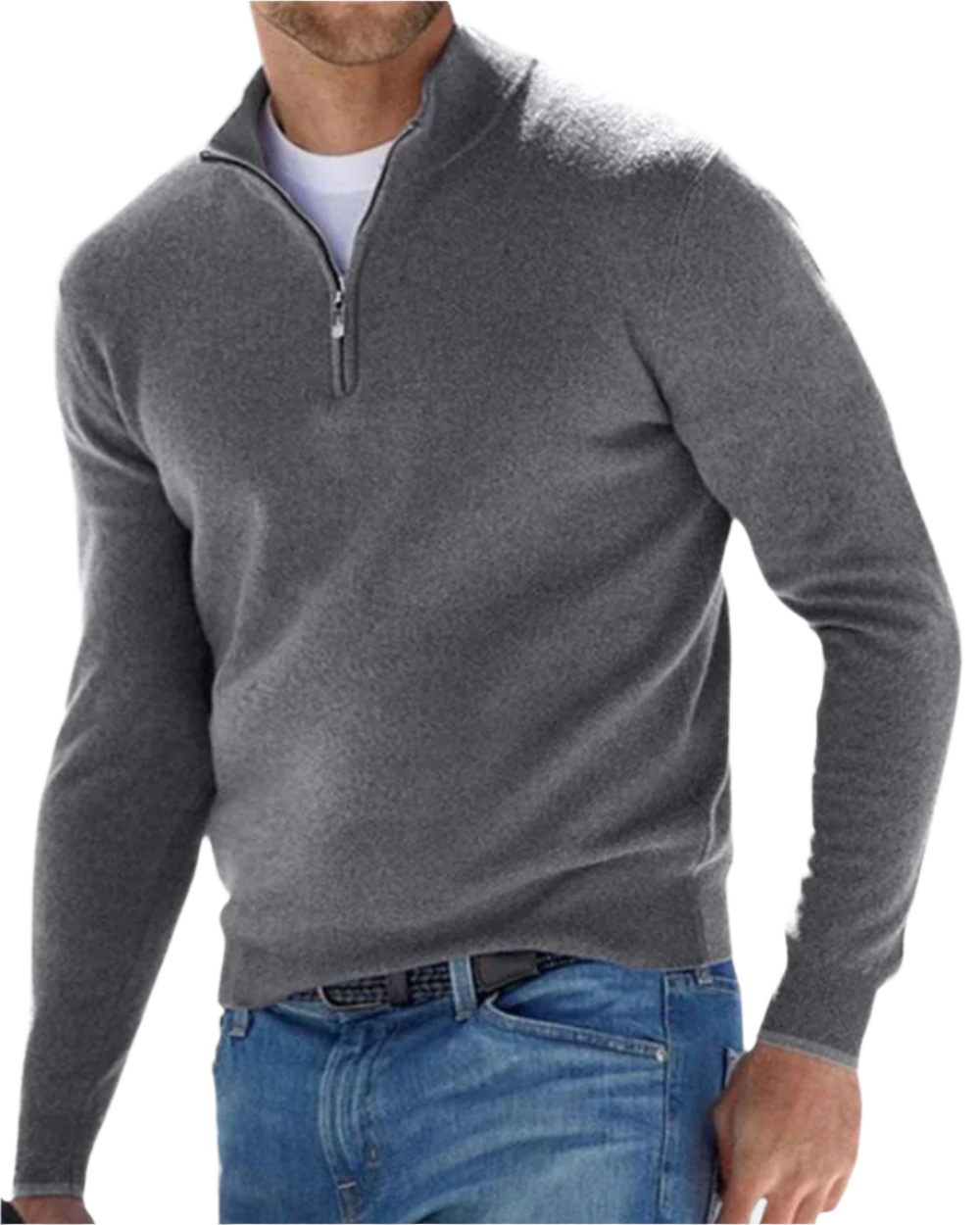 Elegante jersey con cremallera