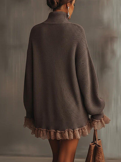 Belén | Vestido de punto con volantes — suave, cálido y romántico.
