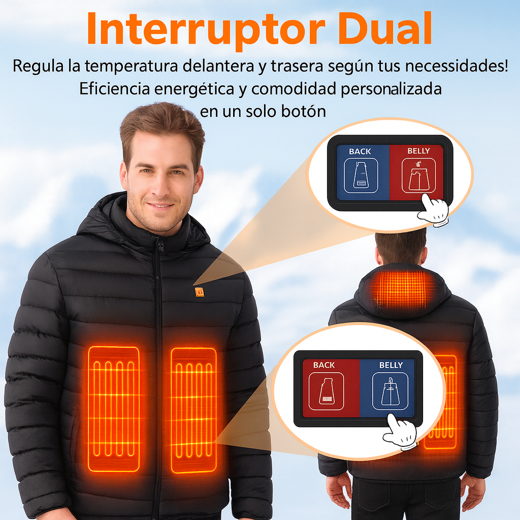Chaqueta calefactable unisex