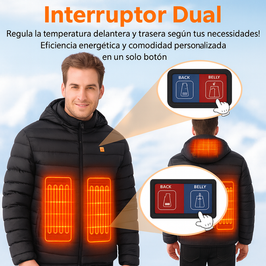 Chaqueta calefactable unisex