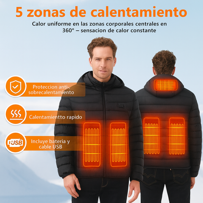 Chaqueta calefactable unisex