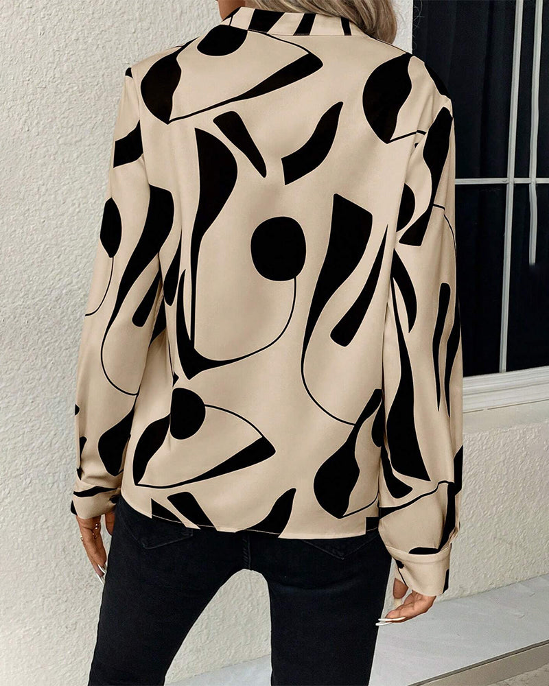 Estela™ | Blusa Estampada con Cuello