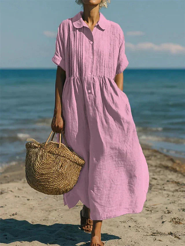 Ariadna | Vestido camisero fluido elegante