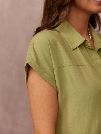 Maria™ - Vestido Camisero Midi