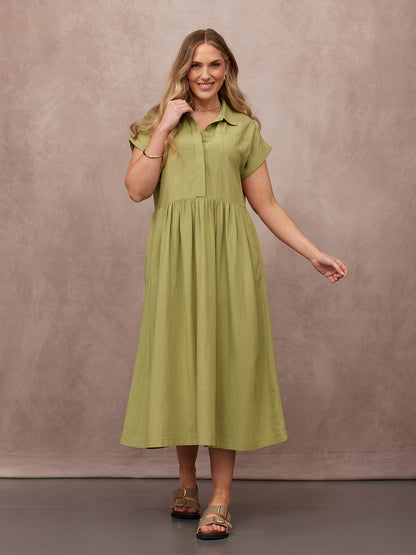 Maria™ - Vestido Camisero Midi