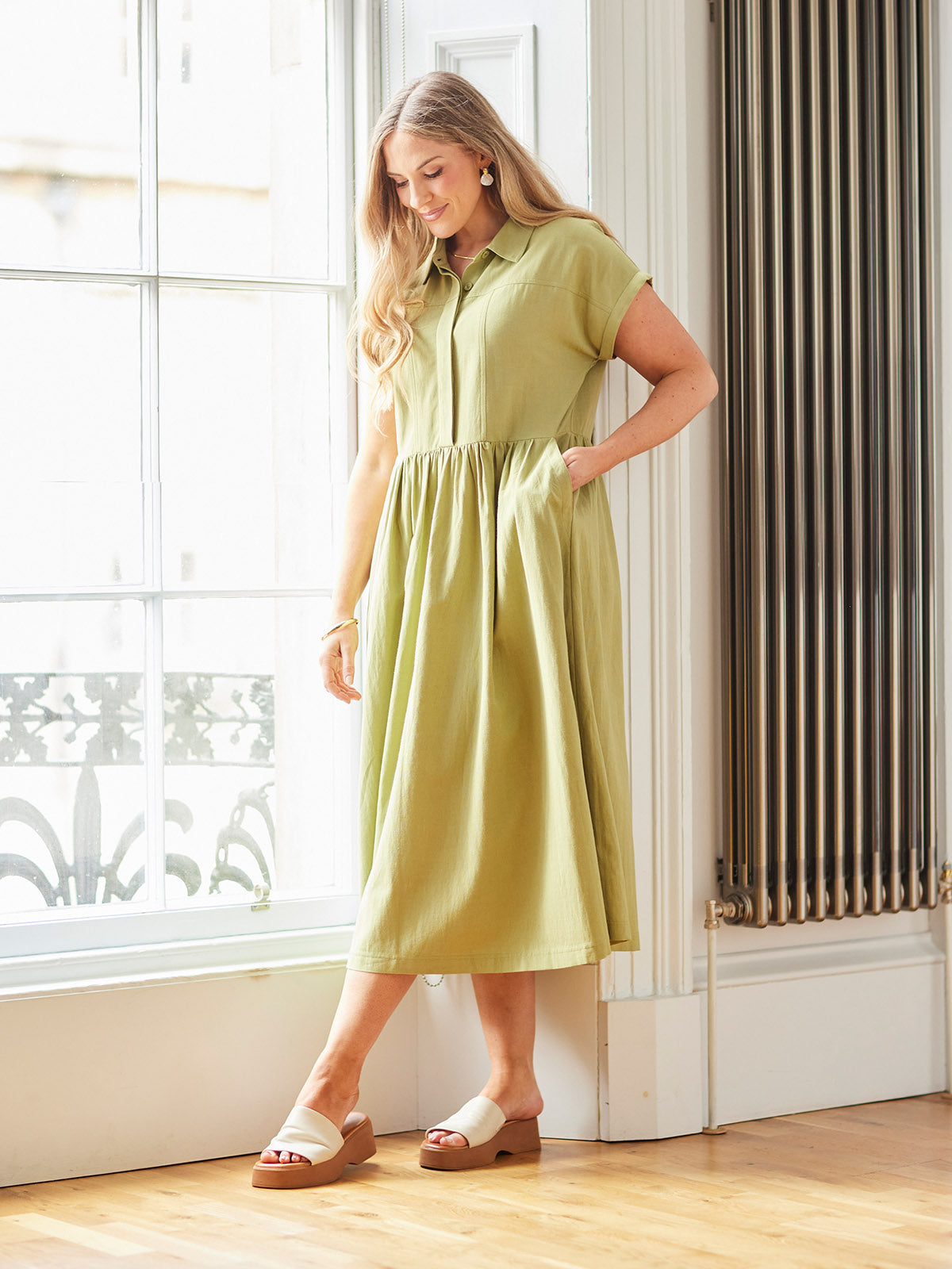 Maria™ - Vestido Camisero Midi