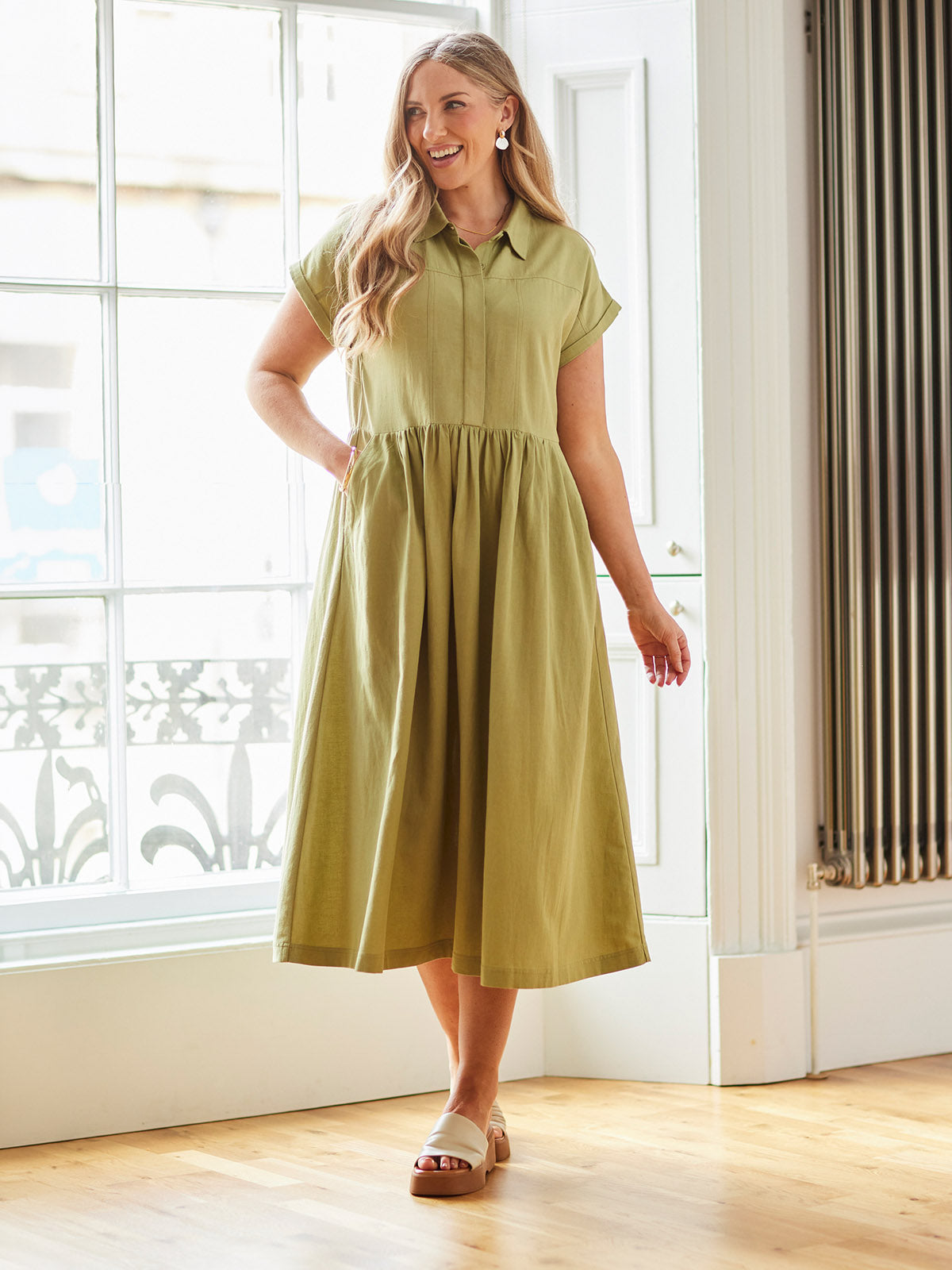 Maria™ - Vestido Camisero Midi