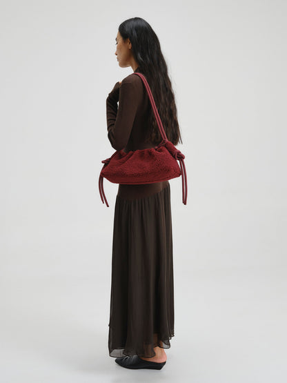 Clara – Bolso con Elegancia Escultural en Borgoña