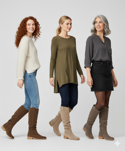 Elegant suede boots