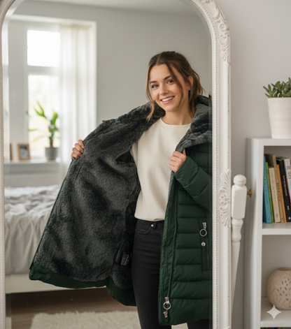 Abrigo con Forro Polar para Mujer | Chaqueta Térmica Impermeable – Essence Wear