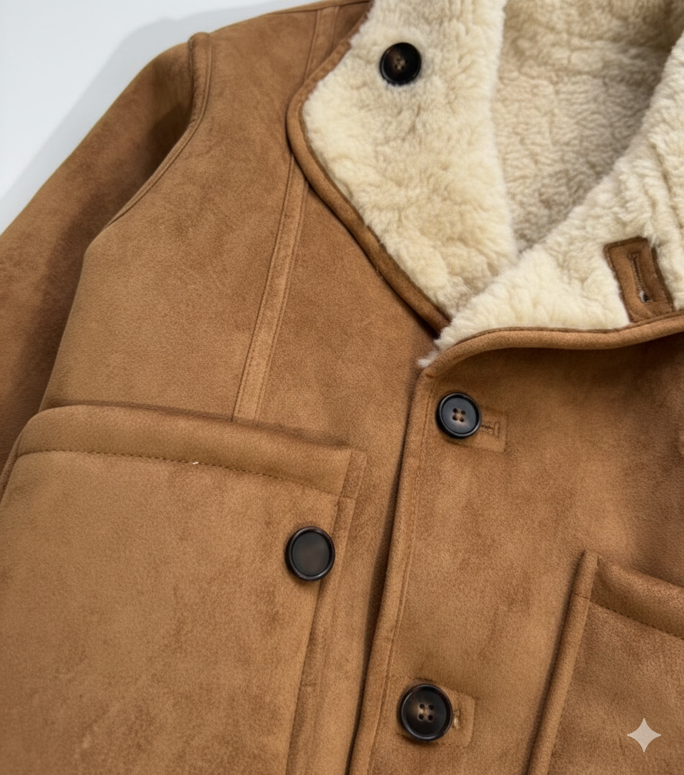 Ainara- Chaqueta de Borreguillo "Cloud Comfort": Lujo Cálido para el Invierno