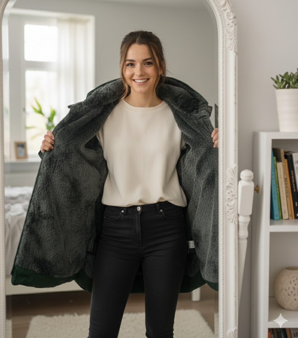 Abrigo con Forro Polar para Mujer | Chaqueta Térmica Impermeable – Essence Wear