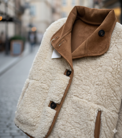 Ainara- Chaqueta de Borreguillo "Cloud Comfort": Lujo Cálido para el Invierno