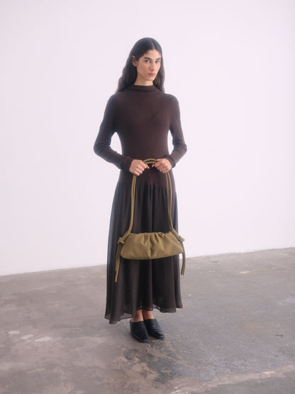 Clara – Bolso con Elegancia Escultural en Borgoña