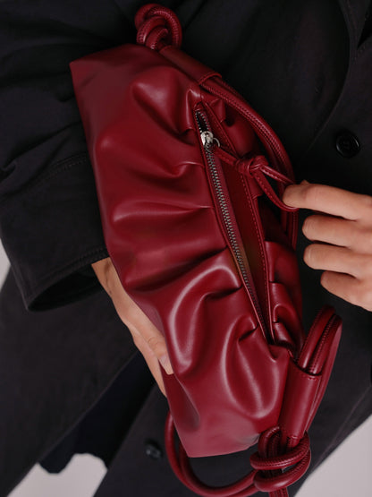 Clara – Bolso con Elegancia Escultural en Borgoña