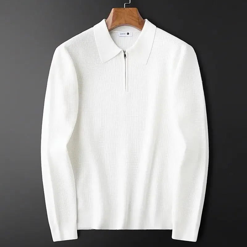 Elegante jersey con cremallera para hombre