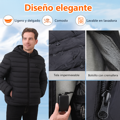 Chaqueta calefactable unisex