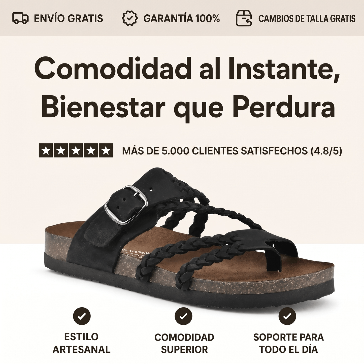 Sandalias Brisa™ de corcho trenzado: Tus pies te llamaron. ¡Las quieren!