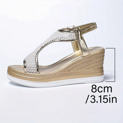 Cristina™ | Sandalias ortopédicas elegantes con cuña