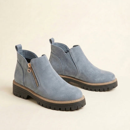 Botines Paula color gris claro