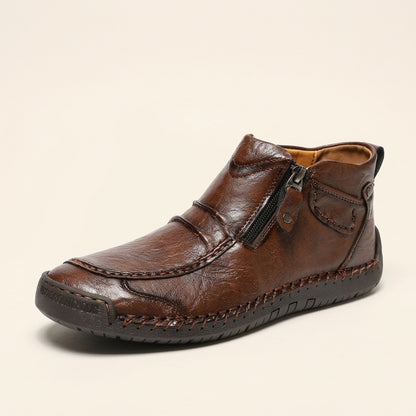 Botines Andrés marrón vista tres cuartos