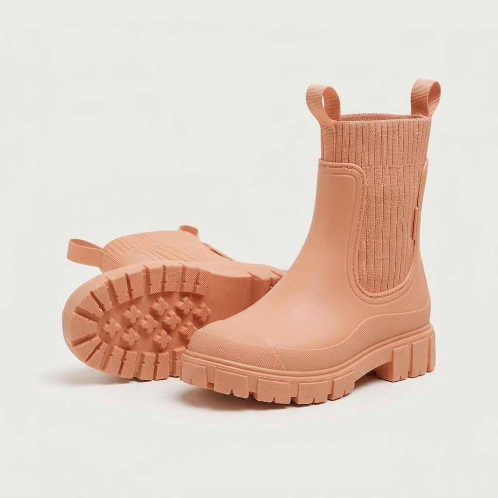 Botas Irene color albaricoque