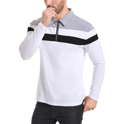 Elegante jersey de rayas con cremallera
