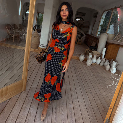 Noelia - Vestido Tendencia Estampado con flores