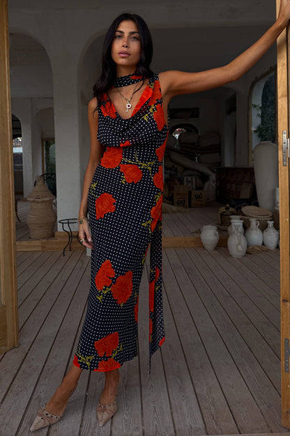 Noelia - Vestido Tendencia Estampado con flores