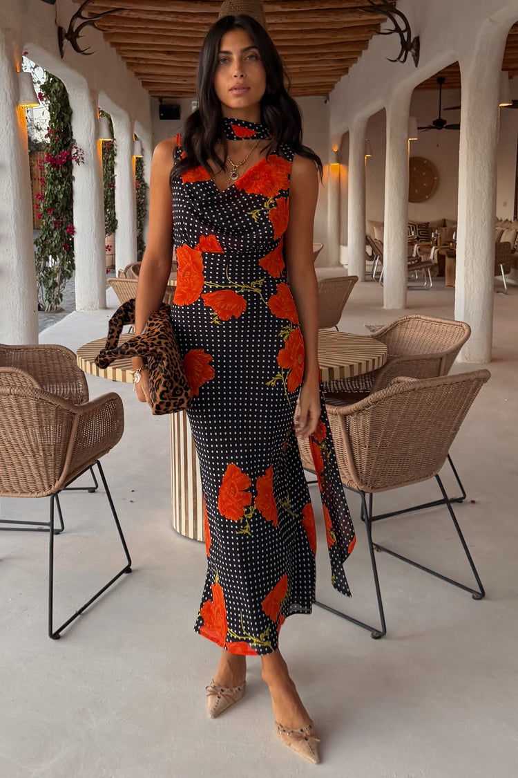 Noelia - Vestido Tendencia Estampado con flores