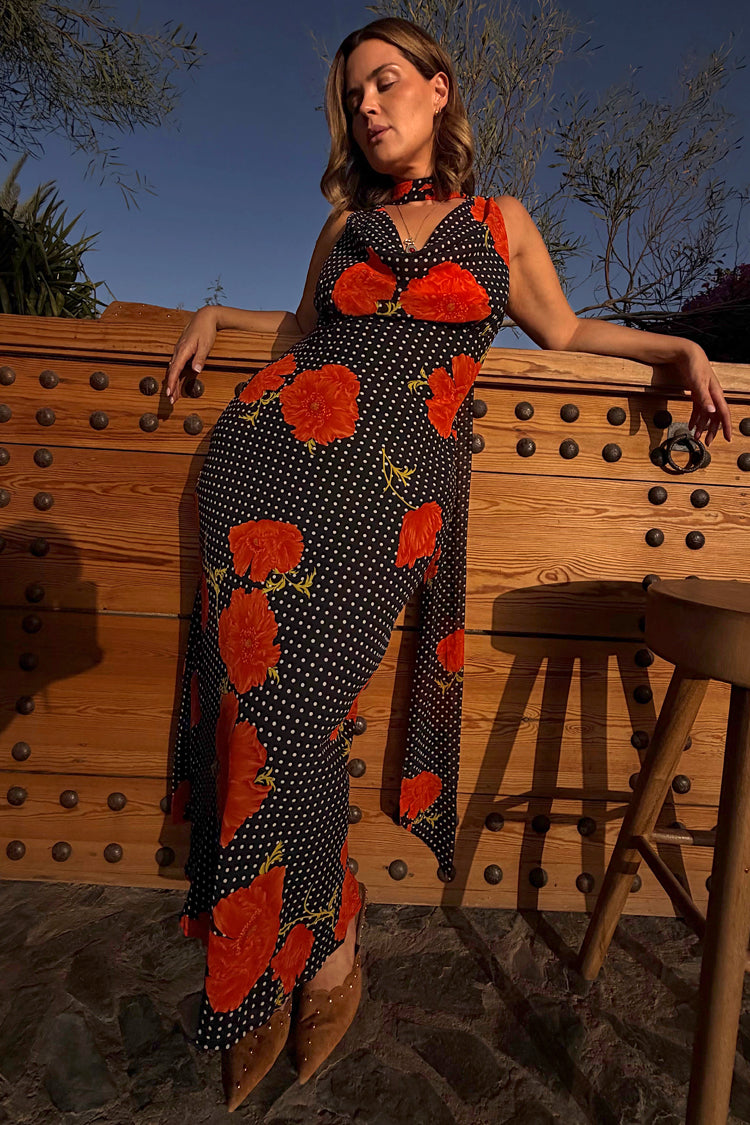 Noelia - Vestido Tendencia Estampado con flores