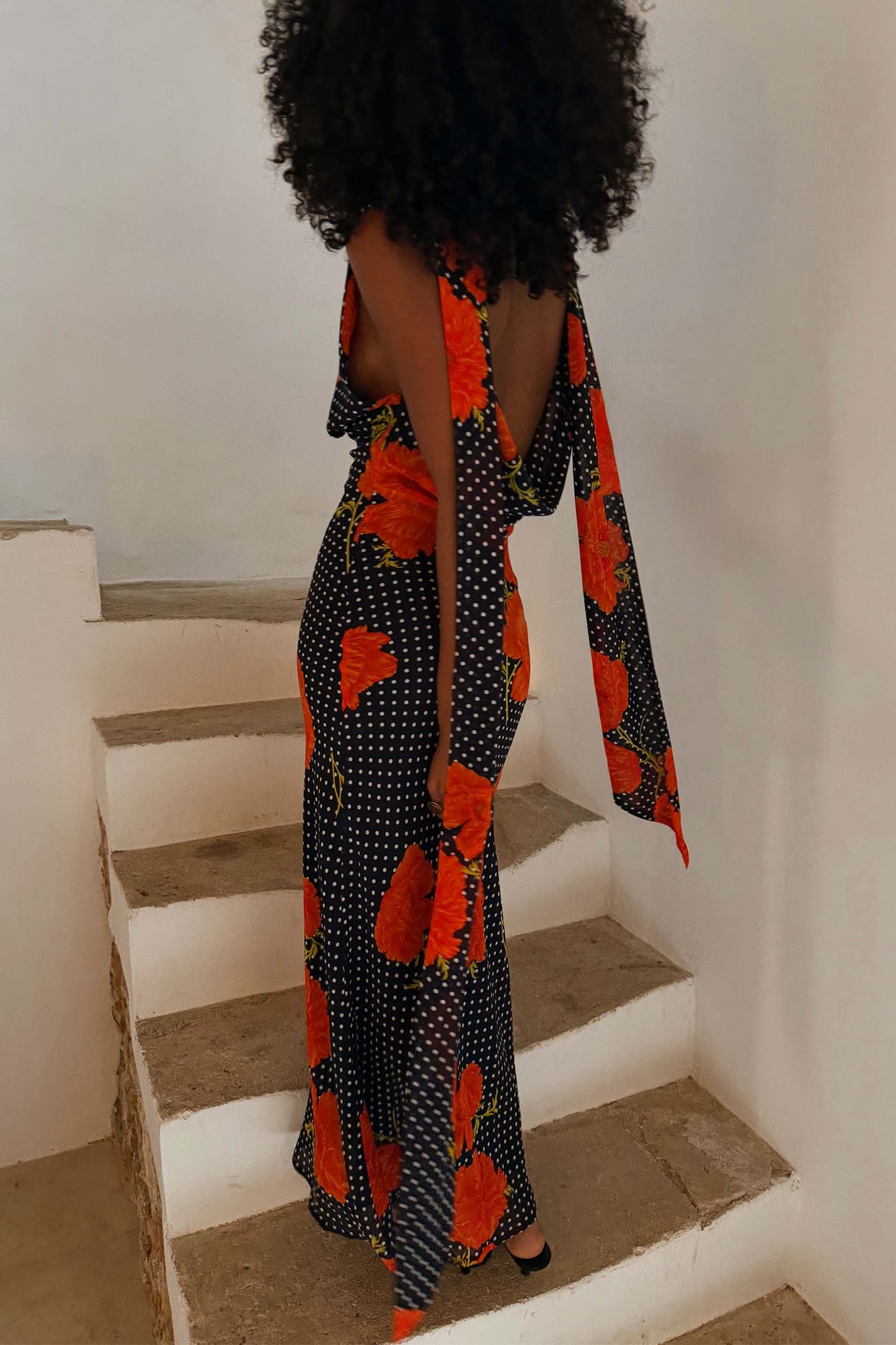 Noelia - Vestido Tendencia Estampado con flores