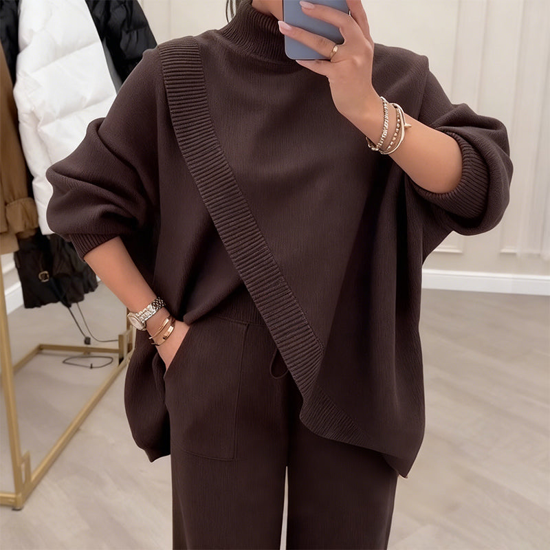 Conjunto Oversize Asimétrico de Punto -  Máximo confort
