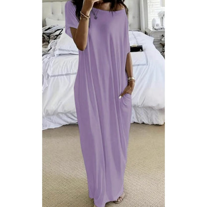 Vestido largo informal de verano holgado ✨