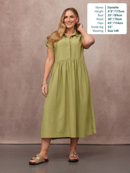 Maria™ - Vestido Camisero Midi